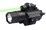 Taktiken Taschenlampe 420 Lumen und Laservisier 2mW Combo