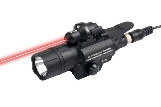 420 Lumen Taschenlampe und Laservisier Rot 2mW