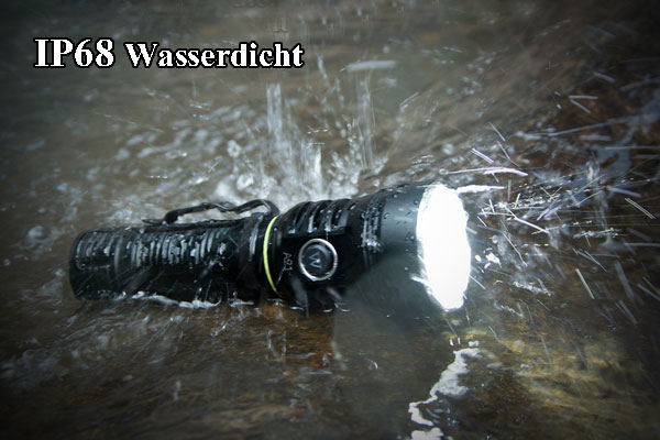 Taschenlampe 4200 Lumen mit Picatinney-Schiene